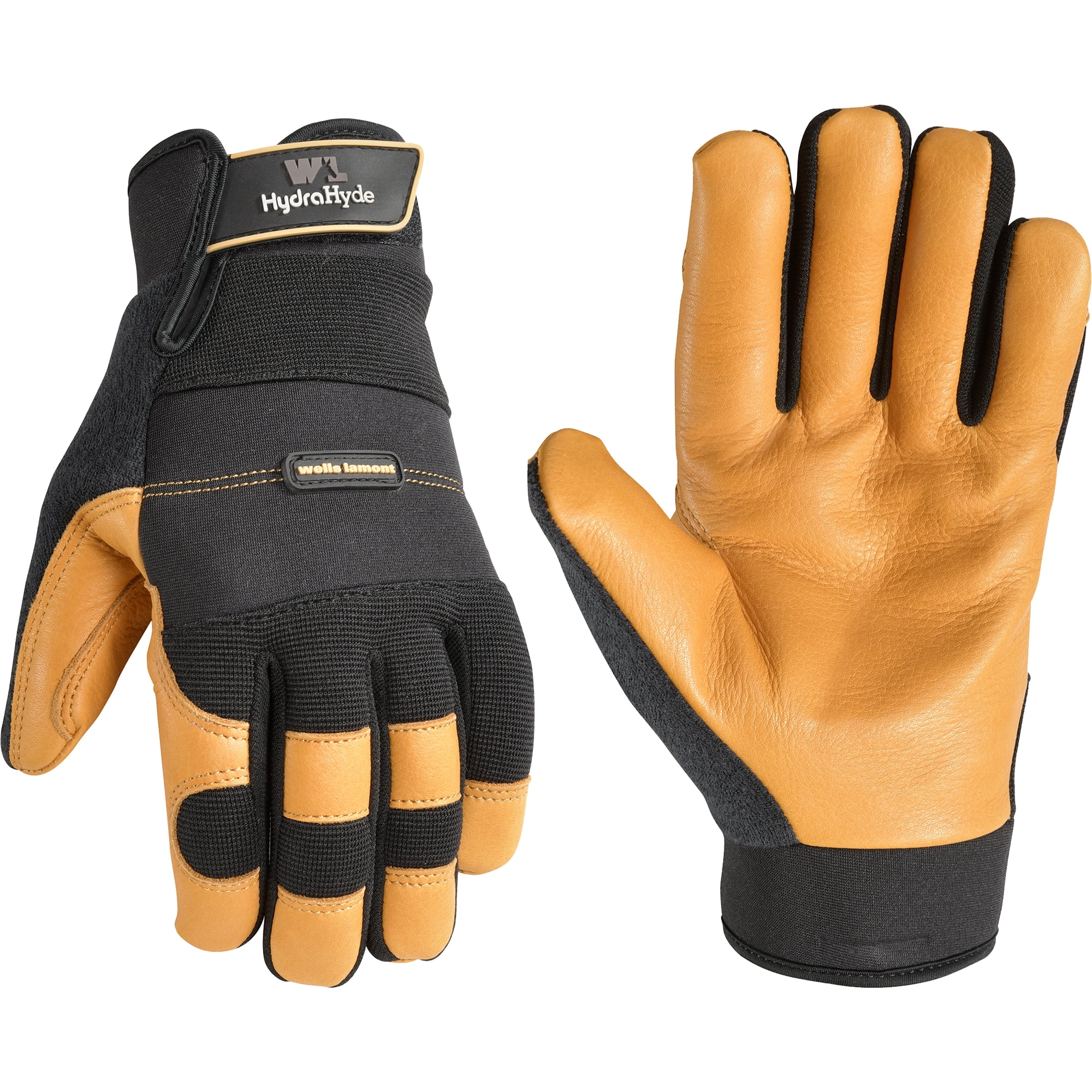 Wells Lamont Garden Gloves, Heavy-Duty Full-Grain Leather with Flexible Knuckles, Sizes M L XL